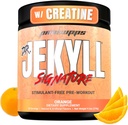 PROSUPPS Dr. Jekyll Signature Pre Workout Powder med Creatin - Stim- Free Preworkout Understøtter Muscle Volume & Endurance - Coffein- Free Gym & Fitness Kosttilskud (Orange, 30 Servere)