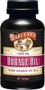 Barlean 's Borage Oil Supplements, Cold Pressed Pure Borage Seed Oil Supplement Softgel til mænd og kvinder, 1000 mg GLA fedtsyrer, 60 Tæl