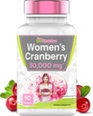 Cranberry piller til kvinder: 30.000 mg - 90 Kapsler til 124; Urinary Tract Health & Support * - 124; Cranberry koncentrat ekstrakt Vitamin supplement til kvinder 124; Non- GMO