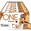 EN Proteinbar, Smores, Gluten Free med 20g Protein og 1g Sukker, Pantry Staples, 2,12 oz (12 Greve), Packaging May Vary