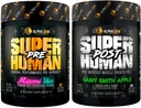 ALFA LION Superhuman Pre Workout Powder & Post Workout Recovery Bundle (Miami Vice & Gainy Smith Apple)