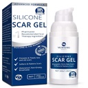 100% Silicone Scar Gel Scar Cream - Advanced Scar Gel for Kirurgiske Scars, C- Section, Stretch Marks, Acne, Skader, Burns, Keloider, Gamle og nye Scars 1.06oz (30g) (Maksimal styrke 100% Silicone)
