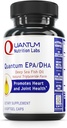 Quantum Nutrition Labs EPA DHA Fish Oil Softgels - Omega 3 Fish Oil, Omega 3 Supplement, EPA DHA, Omega 3 Fedtsyrer Kosttilskud til kvinder og mænd, Natural - 90 Softgel kapsler