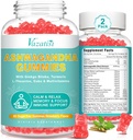 2 Pack Ashwagandha Gummies med gurkemeje GABA Mood Energi og immunforsvar, Jordbær Flavor 120 Cts