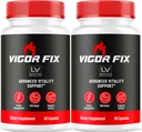 (2 Pack) Vigor Fix piller, Vigor Fix, Vigor Fix avanceret formel, Vigor Fix formel, Vigor Fix Vitamin, VigorFix piller 120 kapsler til 2 måneder