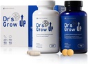 BONE VIDENSKAB - Dr 's Grow UP AM & PM - Premium Daily Nutritional Support for Kids & Teens, Bone & Joint Health, og immunforsvar, Morning & Night Formel - 90 kapsler & 90 tabletter