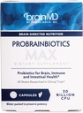 Dr. Amen BrainMD ProBrainBiotics MAX - 30 Kapsler - Probiotika til hjerne, immunforsvar og intestinal sundhed - Gluten Free - 30 Servere