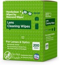 HandyClean Pre-Moistened Lens Cleaning Wipes, Eyeglass Wipes, Screen Wipes, 200 ct of 6 x 5 inches Individually Packed Lens Cleaner Wipes