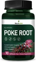 Poke Root Capsules Lymphatic Drainage Supplements, Lymph System Support for Edema with Red Root Extract, Dandelion for Immune Boost & Lymph Detox Cleanse. 90 Count