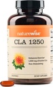 NatureWise CLA 1250 - Conjugated Linoleic Acid Supplement for Women and Men, Not Stimulating, Supports Healthy Weight, Fitness Goals - Non-GMO, Gluten Free - 90 Softgels[1-Month Supply]