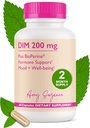 200 DIM supplement til kvinder - Østrogen Metabolisme og HormonHarmoni til menopause, perimenopause & PMS support - DIM Plus Bioperine til mood support - 60 dages forsyning, Vegan
