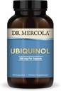 Dr. Mercola Ubiquinol, 90 Servering (90 kapsler), 200 mg Per kapsel, Kosttilskud, Understøtter energiproduktion, Non- GMO