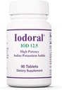 Optimox Iodoral 12, 5 mg tillæg - Jod supplement, thyreoideatilskud til kvinder og mænd, Lugol Solution Pills, Kalium Iodide Tablets, Daily Mineral Complex - 90 Greve