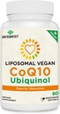 1000mg Liposomal CoQ10 Ubiquinol, 60 Vegan Softels, High Absorption Ubiquinol CoQ10 Supplement, Active Antioxidant Form of Coenzym Q10 for Heart Function & Energy Production