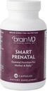 Dr Amen BrainMD Smart Prenatal - 120 kapsler - Multivitamin til mor og baby, fremmer sund graviditet & vækst & udvikling i babyer - Gluten- Free - 30 Servering