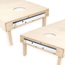 Barcaloo Cornhole resultattavle Metal Decal med 2 magnetiske Score Keepers til Corn Hole Boards