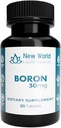 Boron 30 mg Mineral supplement - Soft- Pressed Tablets Thyroid Support Fast Absorption Formel (30)