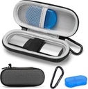 Case for KardiaMobile 1L 6L Personal EKG Monitor, Hårdt rejse bæresag for AliveCor Kardia Heart Monitor EKG / ECG, Portable Heart Rate Monitor Bag Storage Organizer med Pill Box & Carabiner Clip