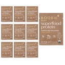 Boobie Body Superfood Protein Meal Erstatning Shake, Coffee Caramel Flavor Buddy 124; 19g Protein Buddy 124; Safe For Graviditet, Amning, & Moderskab Buddy 124; Organic, Vegan, Zero Sugar, 10 Single Serve Packets (1,06 oz hver)