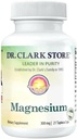 Dr. Clark Store Magnesium - 300mg, 21 vegetariske Tapioca Kapsler, Understøtter Knoglesundhed, Regulerer hjerterytme & fremmer sund muskel Tone