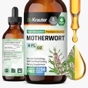 BIO KRAUTER Motherwort Tincture - Motherwort Herbal Extract - Flydende supplement til kvinders sundhed - Promote Calm - Alkohol & Sukker Free - Vegan Drops 4 Fl.Oz.