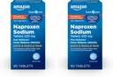 Grundlæggende pleje tilbage og muskelsmerter, Naproxen natriumtabletter 220 mg, Smerte Reliever og Feber Reducer, for Backache, Muskelsmerter, Mindre Gigt Smerte, Hovedpine og mere, 90 Greve (Pack of 2)