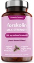 Vitamin Bounty Forskolin Maximum Strength for Weight Loss - Natural Coleus Forskohlii Root Extract Supplement - 20% Standardized Forskolin Powder - Weight Management Support - 60 Capsules