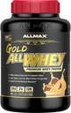 ALLMAX Gold ALLWHEY, Chocolate Peanut Butter - 5 LB - 24 Bedste Protein Per Scoop - Gluten Free, Lavcarb & Lavsukker - ca. 71 Servering