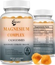 Triple Magnesium Complex - High Absorption Magnesium Gummies, Magnesium Glycinate, Malate, & Citrate, Chelated Forms with Vitamin D and Zinc, Potassium, Coq10 Supplement