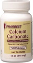 Pharbest Calciumkarbonat Antacida og Calcium Supplement 10 Korn - 100 tabletter af HARBEST