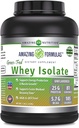 Amazing Formulas Grass-Fed Whey Protein Isolate | 25 Grams Protein Per Serving | 5 Lbs (2.26 Kg) | 5.7 Grams BCAA | Made in USA (5 Lb, Unflavored)