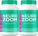 (2 Pack) Neuro Zoom supplement, Neuro Zoom Organic Memory Supporting Formel, Neuro Zoom til at reducere de negative virkninger af Brain Fog, Neuro Zoom bruges til Boost Memory, NeuroZoom anmeldelser (120 kapsler)
