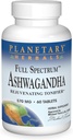 Planetariske Herbals Ashwagandha, Fuld Spectrum 570 mg Foryngende Tonifier - 60 tabletter