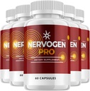 (5 Pack) Nervogen Pro Kapsler, Nervogen Pro for neuropati Kapsler, Nervogen Pro Avanceret formel Kosttilskud, C-vitamin Zink Enhanced - Nervogen Pro Anmeldelser (300 Kapsler)