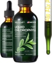 Chlorophyll Liquid Drops - Premium Liquid Chlorophyll Kosttilskud til immunforsvar, energiforøgelse, fordøjelsesstøtte, Gut & Skin Health - Natural & Non- GMO & Vegan Mint Flavored 2fl.oz